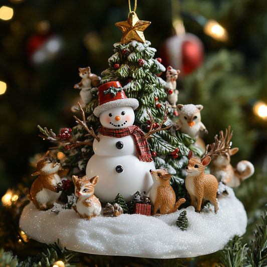 Snowman Friends WJ2411092CL Christmas Ornament