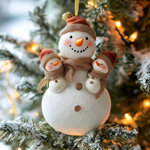 Snowman Hug Twins WJ2611120CL Christmas Ornament