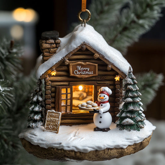 Snowman Pastry Hut WJ2511091CL Christmas Ornament