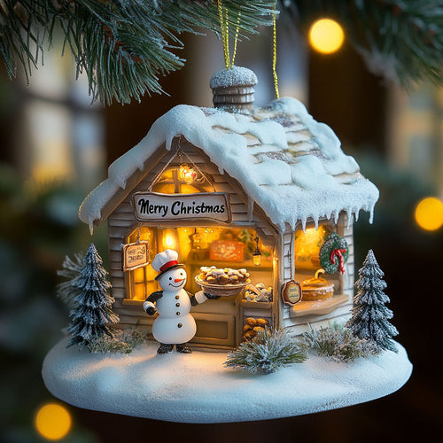 Snowy Bakery WJ2511096CL Christmas Ornament