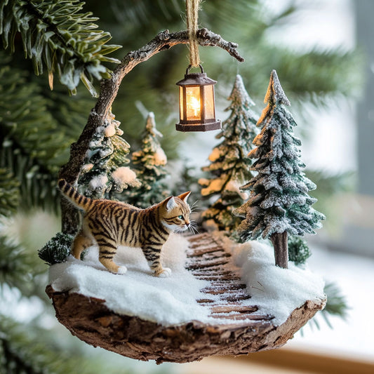 Snowy Pawprints WJ2511016CL Christmas Ornament