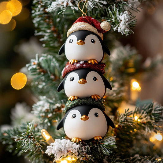 Snowy Penguin WJ2611054CL Christmas Ornament