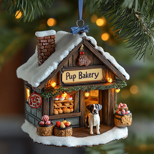 Snowy Pup Bakery WJ2511043CL Christmas Ornament