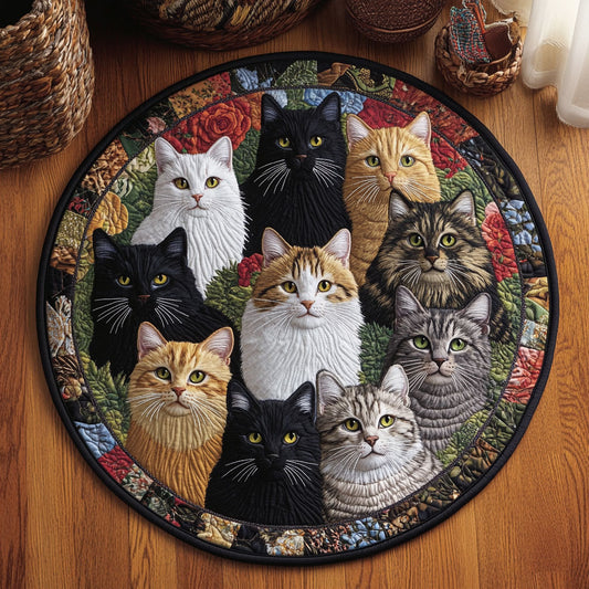 Soft Garden WJ0312452CL Quilted Round Mat