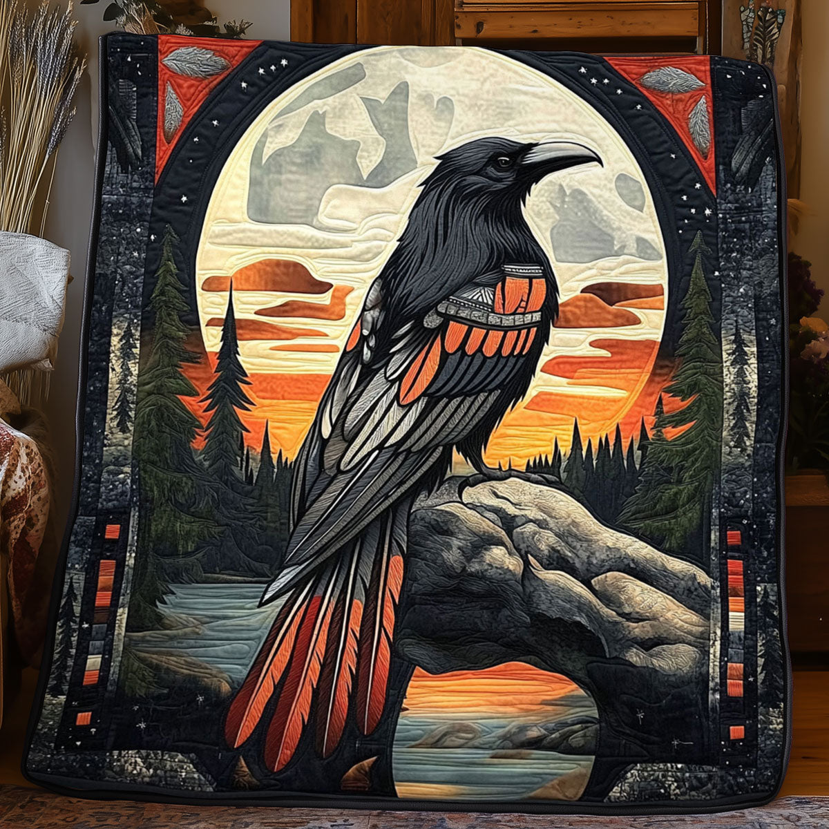 Spirit Raven Journey WJ1001025CL Quilt