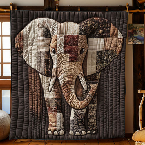 Standing Elephant WJ0701048CL Quilt