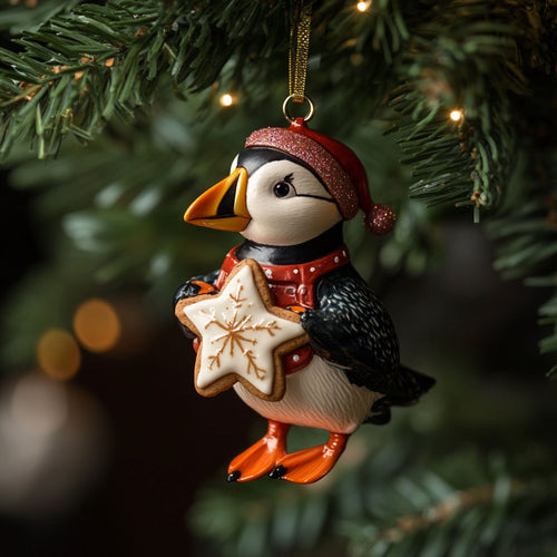 Star Cookie Puffin WJ0312309CL Christmas Ornament