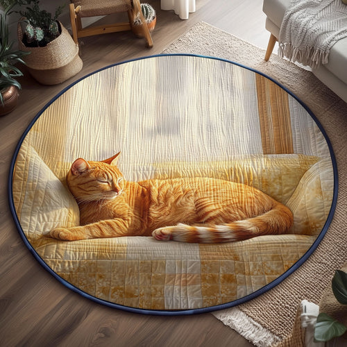 Sunlit Snooze WJ1301137CL Quilted Round Mat