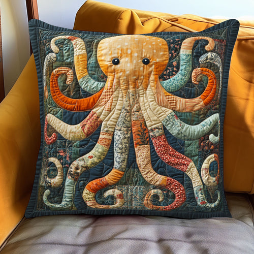Sweet Patchwork Octopus WJ0901119CL Quilt Pillow Case