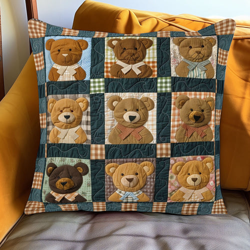Teddy Patch WJ0801075CL Quilt Pillow Case