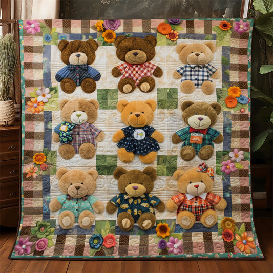 Teddy Stitchwork WJ0801016CL Quilt