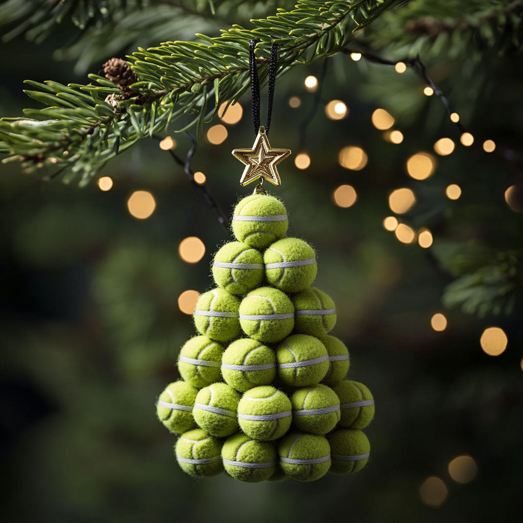 Tennis Ball Tree WJ2611101CL Christmas Ornament