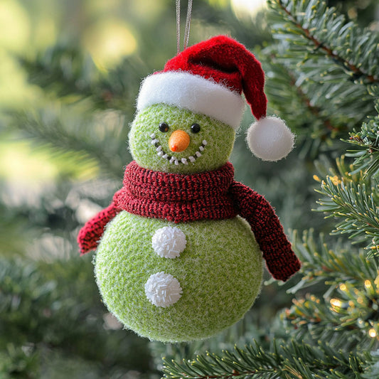 Tennis Snowman WJ2611102CL Christmas Ornament