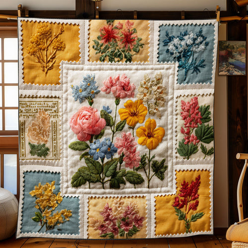 Timeless Stamp Garden WJ1301068CL Quilt