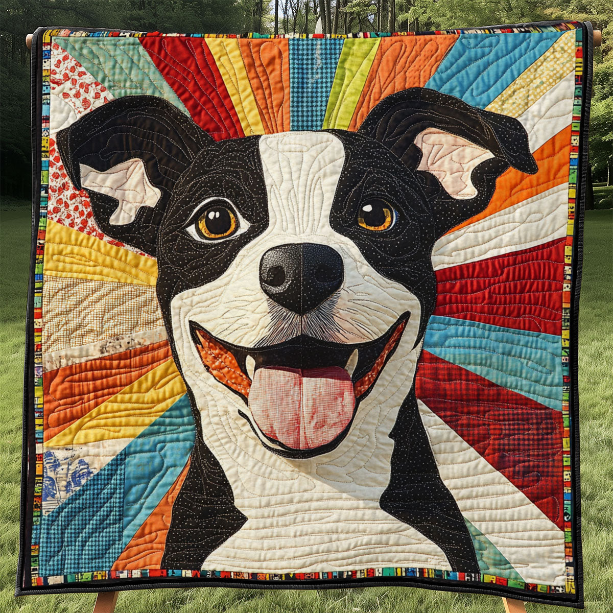 Trippy Dog Spirit WJ0901026CL Quilt