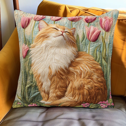 Tulip Cat WJ1001058CL Quilt Pillow Case