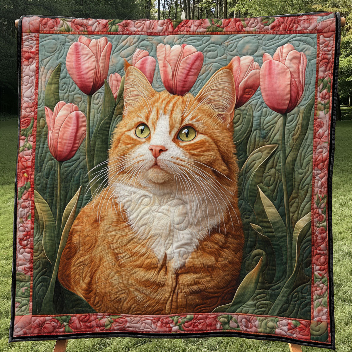 Tuliplight Cat WJ1001007CL Quilt