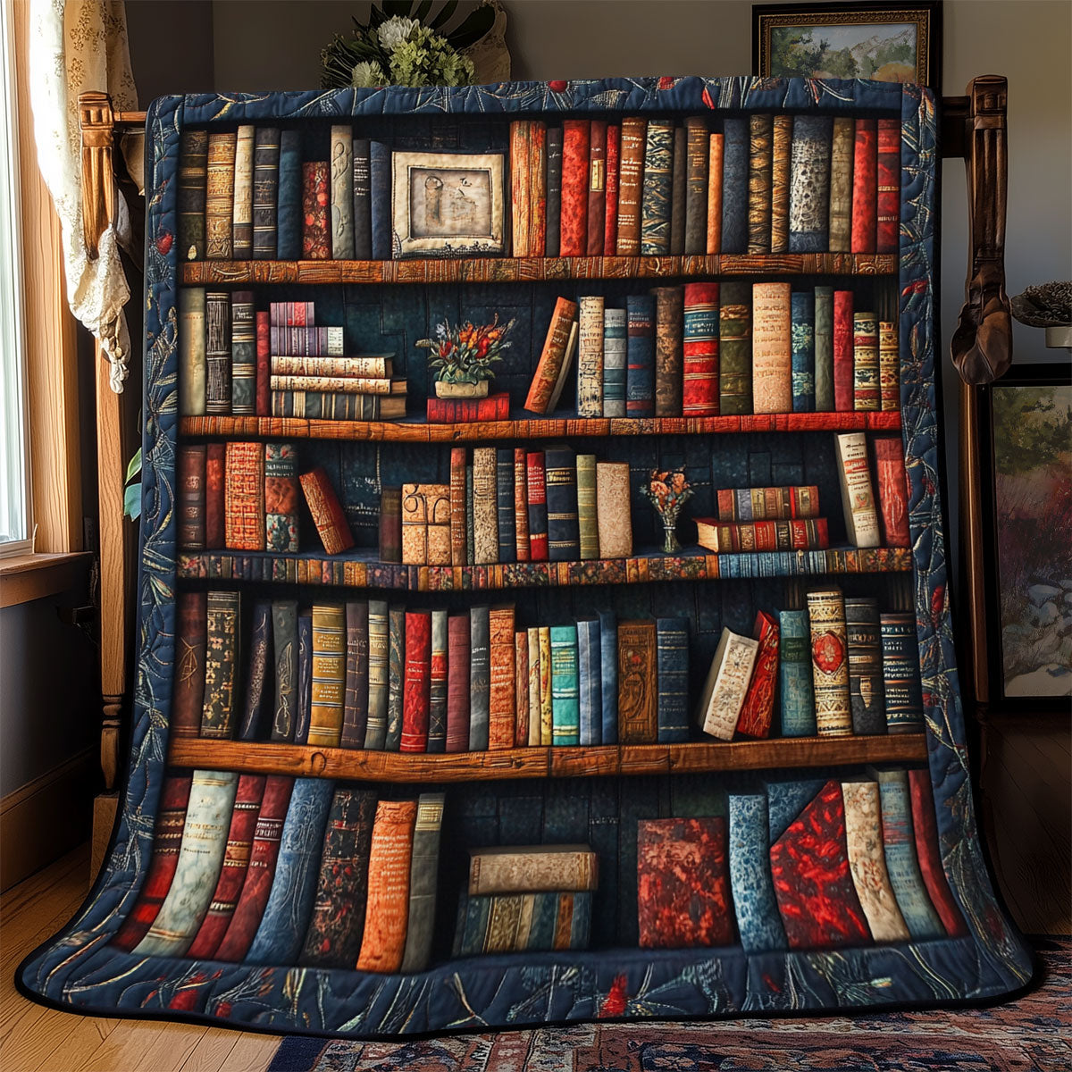 Vintage Bookself WJ0701024CL Quilt
