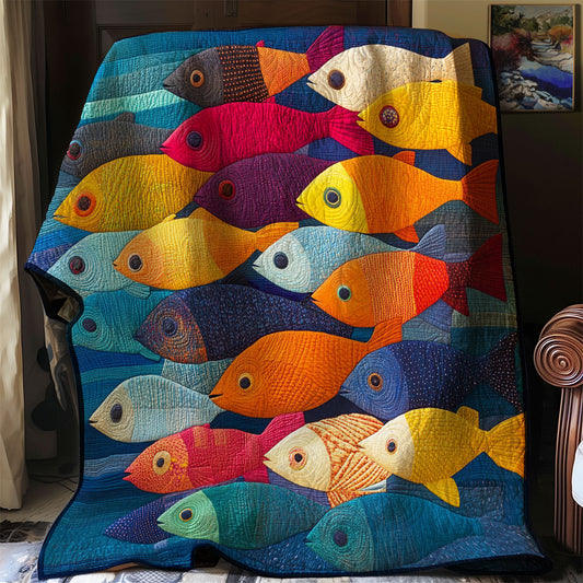 Whimsical Fish WJ0501021CL Quilt