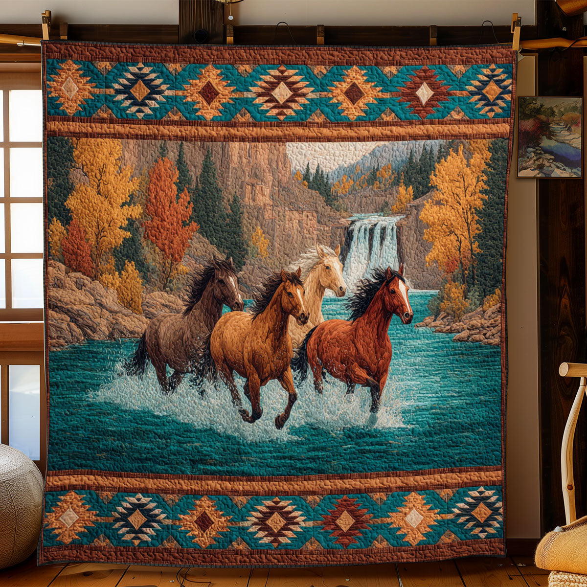 Wildwater Gallop WJ1301056CL Quilt
