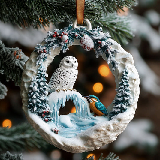 Winter Birds Pair WJ0312421CL Christmas Ornament