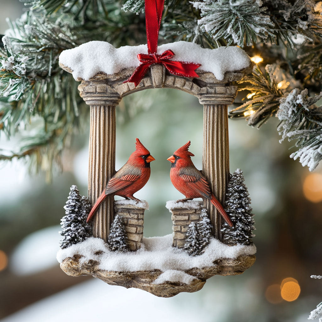 Winter Royal Cardinals WJ0312335CL Christmas Ornament