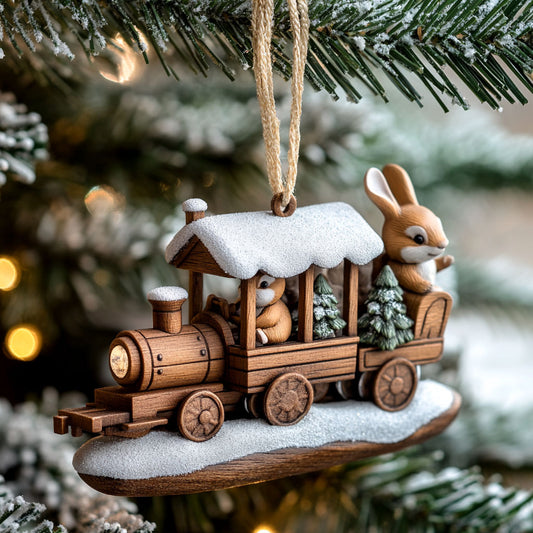 Wooden Christmas Ride WJ2711163CL Christmas Ornament