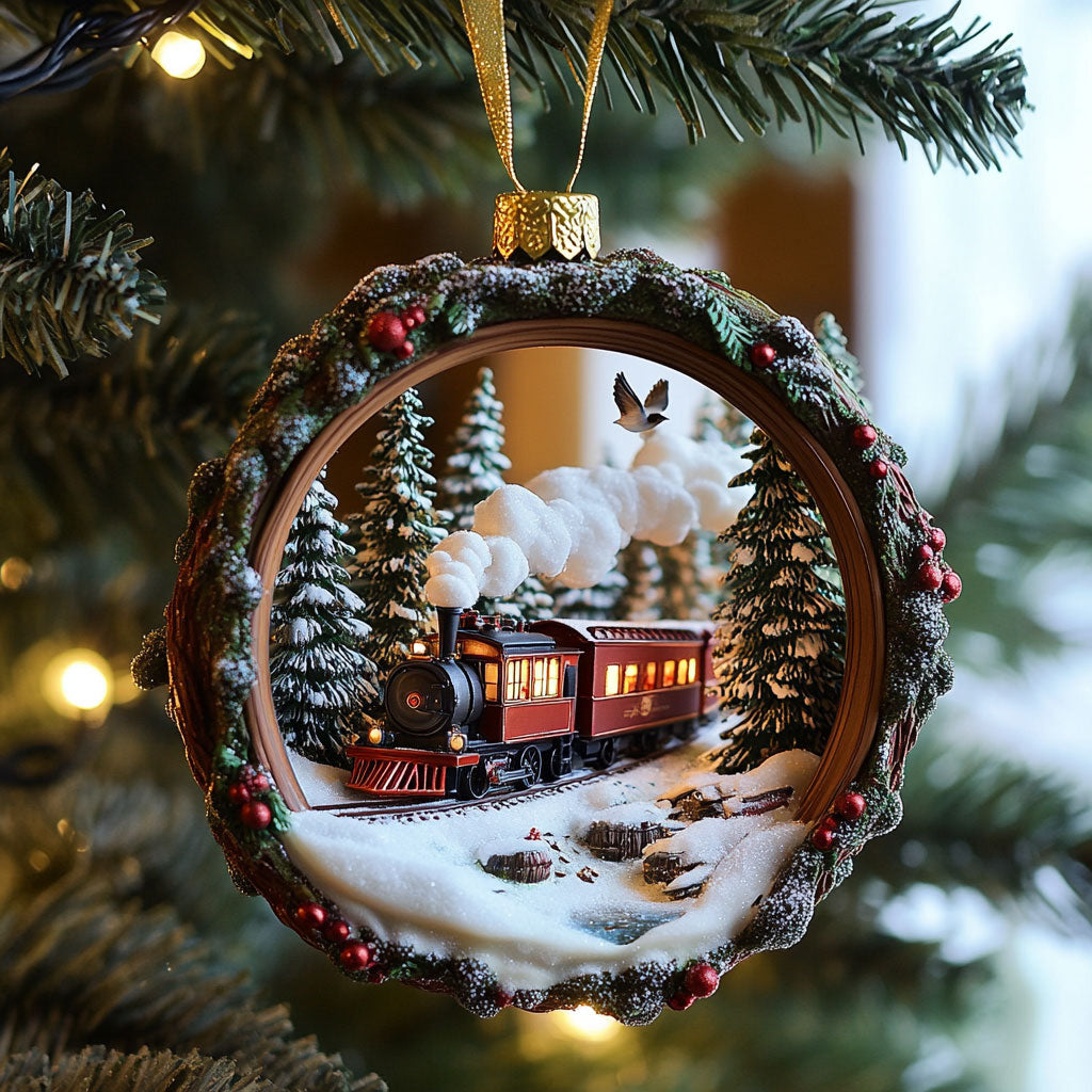 Xmas Day Train WJ2711167CL Christmas Ornament